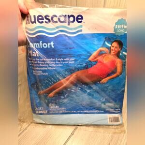 Bluescape Comfort Floating Pool Mat Blue 5'9" Long Up To 220lbs 1 Repair Patch